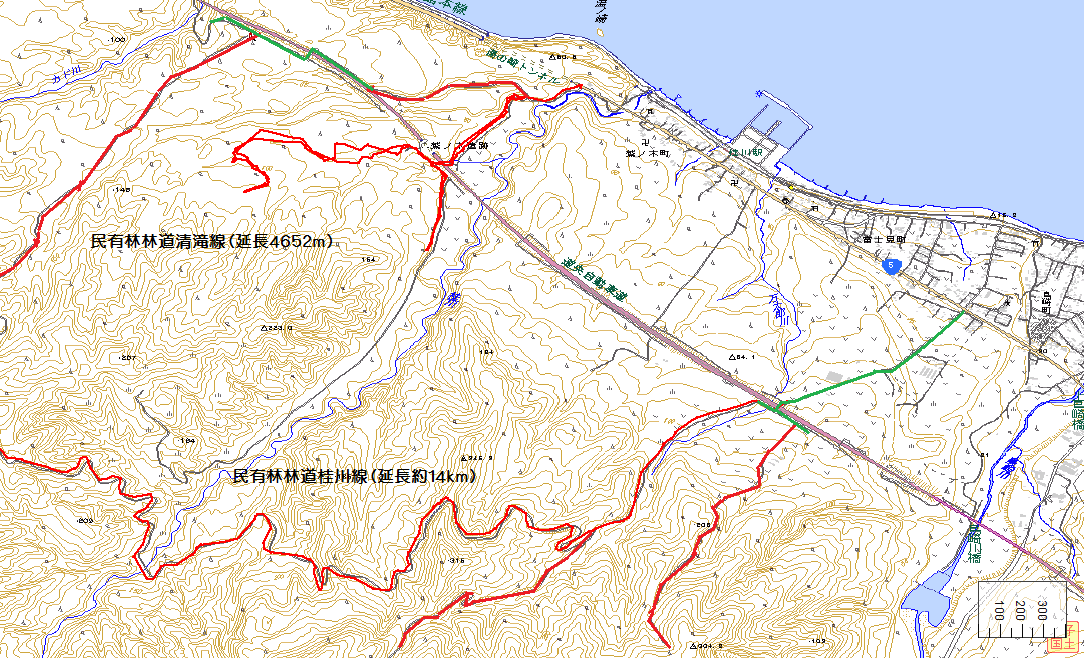 道南編 民有林林道桂川線 延長約１４ｋｍ その他 林道地図 北海道林道ガイド